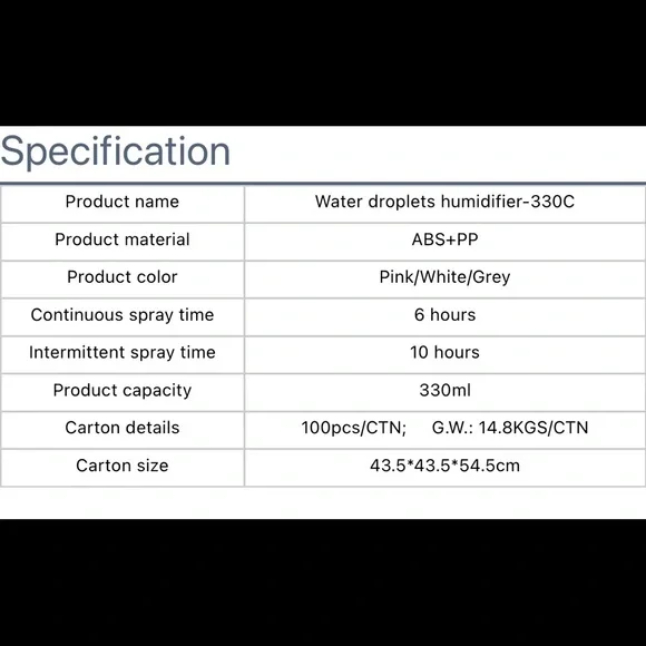 Brand new product:330ml Portable Usb Colorful Humidifier Mini New Product - Picture 6 of 14